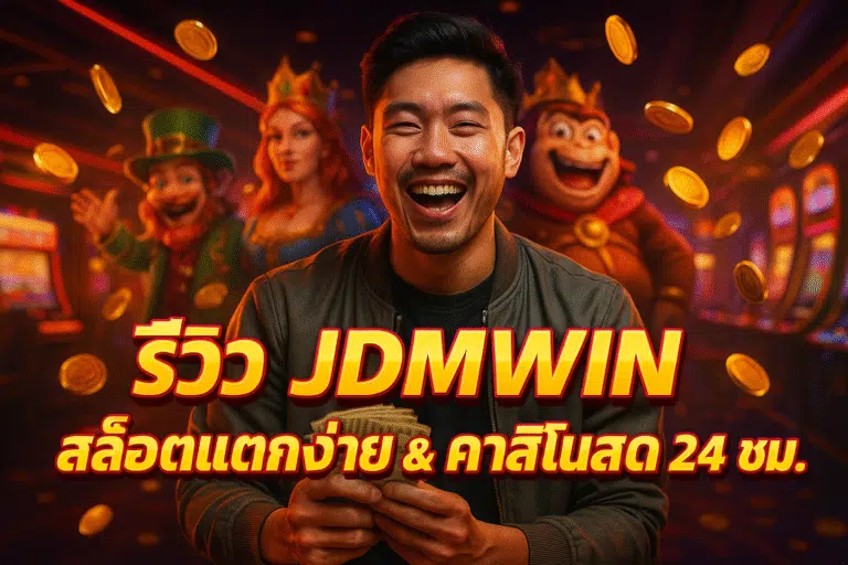 รีวิว JDMWIN สล็อตแตกง่าย & คาสิโนสด 24 ชม.