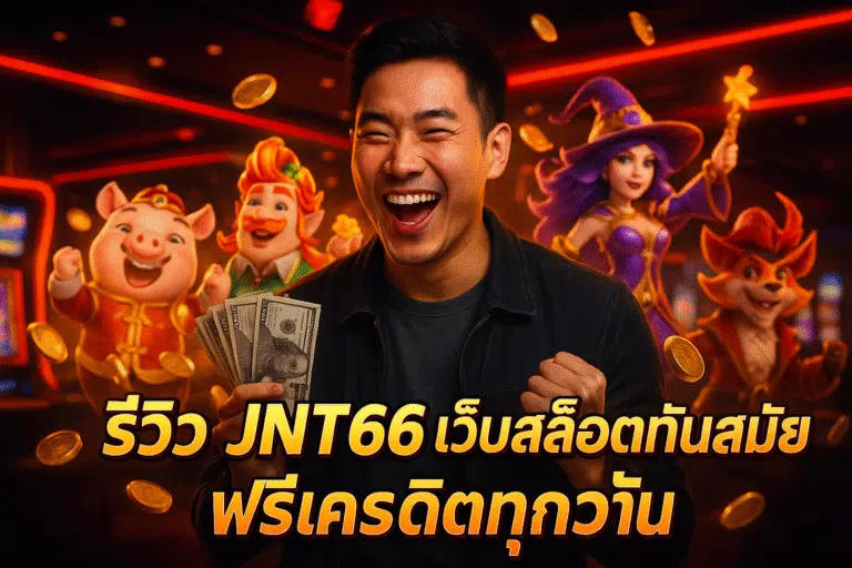 รีวิว JNT66 เว็บสล็อตทันสมัย ฟรีเครดิตทุกวัน