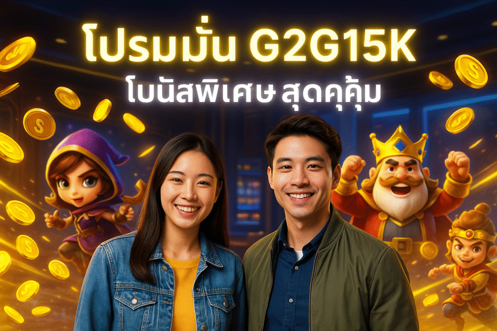 โปรโมชั่น G2G15K โบนัสพิเศษสุดคุ้ม